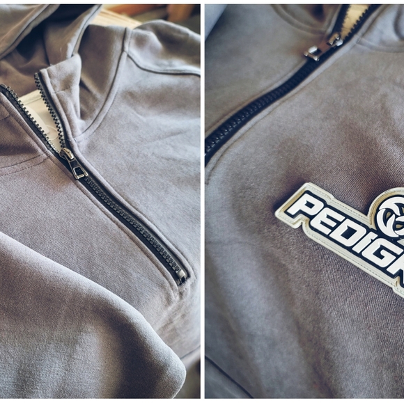 Pedigree SW | Sueded Zipneck Hoodie with 3D PVC Patches - Picture 6 of 6